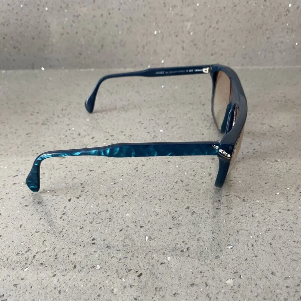 Society Optiks CACHET C287 C287-511 62-13-140 France Eyeglasses frames ONLY blue